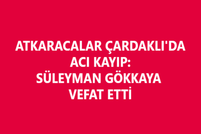 ATKARACALAR ÇARDAKLI'DA ACI KAYIP