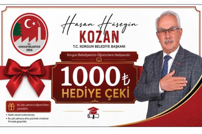 KORGUN BELEDİYESİ'NDEN ÖĞRENCİLERE EĞİTİM DESTEĞİ