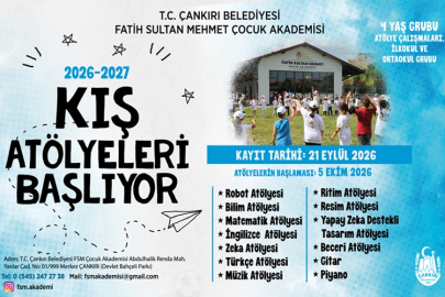 ÇANKIRI'DA ÇOCUKLAR İÇİN KIŞ ATÖLYELERİ BAŞLIYOR