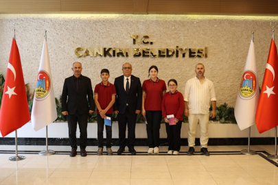 İLKÖĞRETİM HAFTASINDA ÇANKIRI BELEDİYESİ'NE ANLAMLI ZİYARET