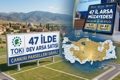 TOKİ’den Dev Arsa Hamlesi: Çankırı’nın da İçinde Olduğu 47 İlde Satışlar Başlıyor!